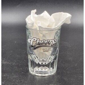 Cheers TV Show Logo Shot Glass Libbey Weighted Base VTG 2002 Paramount Pictures